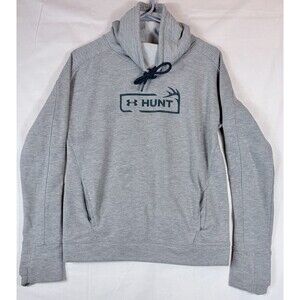 Under Armour Hunt Ladies Cowl Neck Pullover Sweatshirt Gray Women’s S Outdoors